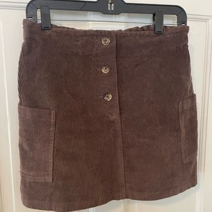 Don’t Ask Why (American Eagle) One size brown corduroy skirt